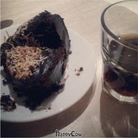 Choccie cake.. Heaven! at Vegie Bar in Fitzroy