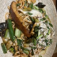 Japanese noodles with duck   at Vegie Bar in Fitzroy