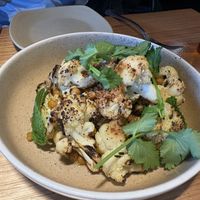 Roasted cauliflower   at Vegie Bar in Fitzroy