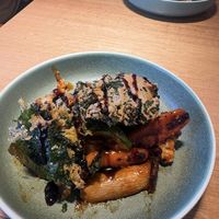 King Oyster mushroom special (veggies, kale, and fennel)  at Vegie Bar in Fitzroy