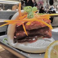 Duck Bao bun   at Vegie Bar in Fitzroy