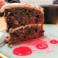 Carrot cake at Vegie Bar in Fitzroy