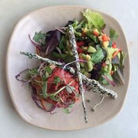 the raw living stack at Vegie Bar in Fitzroy