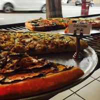 Vegan pizza at Fatto A Mano in Fitzroy