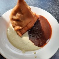 Vegan samosa at Gopals in Melbourne