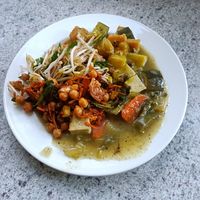 2 curries, 2 salads at Gopals in Melbourne