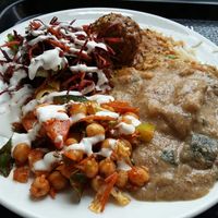 The 'Not so hungry' plate... believe me I was hungry but definitely struggled to eat all of that! at Gopals in Melbourne