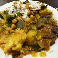 Not so hungry plate...2 curries & 2 salads at Gopals in Melbourne