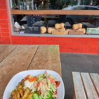 Outside seating at Tofulicious in Richmond