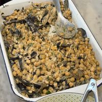 Chickpea eggplant   at Tofulicious in Richmond