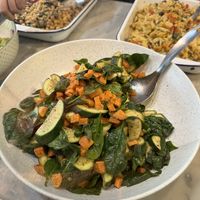 Zucchini sweet potato salad  at Tofulicious in Richmond