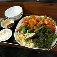A selection of food from Tofu Shop International at Tofulicious in Richmond