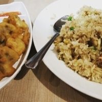 Crispy fried mushrooms and chicken fried rice at Utopia in Northbridge