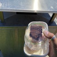 Beetroot choc brownie was gross. And $6 for more insult haha at Manna Wholefoods Cafe in South Fremantle