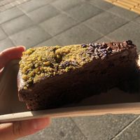 Chocolate cake  at Manna Wholefoods Cafe in South Fremantle