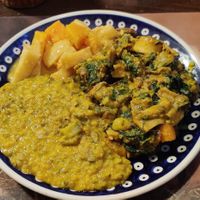 shiitake+spinach dal at Bio Bistro Spicy Spices in Salzburg