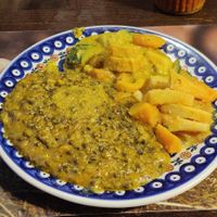 black bean dal at Bio Bistro Spicy Spices in Salzburg