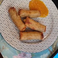 Frühlings Rollen mit Mango Chutney at Bio Bistro Spicy Spices in Salzburg