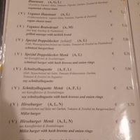 1page of the Menu at Rupp's Vegetarisches Pub   in Vienna