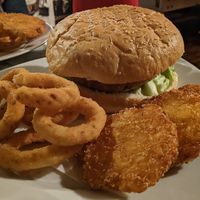 Millet burger menu at Rupp's Vegetarisches Pub   in Vienna