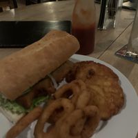 Schnitzel, baguette  at Rupp's Vegetarisches Pub   in Vienna