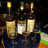 Whiskies made in 1980, 1970 and 1970 - the year each of us were born. at Rupp's Vegetarisches Pub   in Vienna