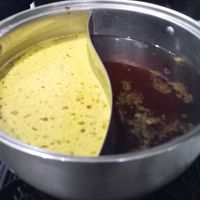 Coconut-curry and vegetable broth at Vegetasia in Vienna