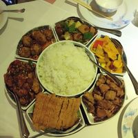 Mixed menu for three at Xu's Cooking in Vienna