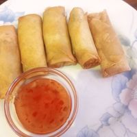 Spring rolls at Xu's Cooking in Vienna