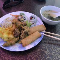 Starters from the buffet at Xu's Cooking in Vienna