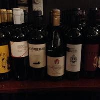 Wine selection at Hollerei in Vienna