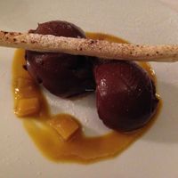 Honestly the best mousse I have ever had - chocolate and gingerbread! at Hollerei in Vienna