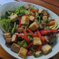 Polenta salad at Hollerei in Vienna