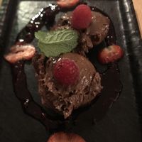 Vegan chocolate mousse at Hollerei in Vienna
