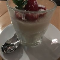 Vegan panacotta  at Hollerei in Vienna