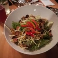 Crunchy polenta salad with smoky tofu at Hollerei in Vienna