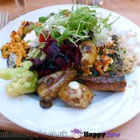 Main course from the evening buffet. at Dolma in Brussels