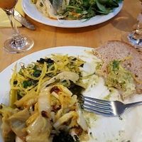 Buffet entrées at Dolma in Brussels