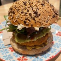 Red pepper burger  at Greenway in Ghent