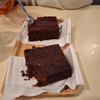 Vegan brownie at Greenway in Ghent