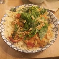 Pasta with courgette at Greenway in Ghent