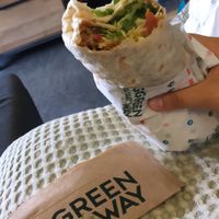 HUGE plantbased kebabwrap take away at Greenway in Ghent