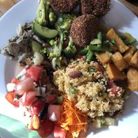 Food from the buffet at Lekker GEC in Ghent