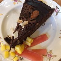 Vegan brownie at Lekker GEC in Ghent