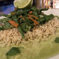 Thai green curry  at Radost FX Cafe in Prague