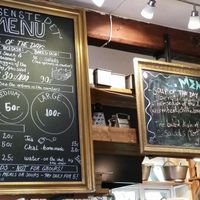 menu board at Morgenstedet in Copenhagen