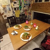 Outdoor-ish seating at Morgenstedet in Copenhagen