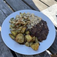 Black lentils and spicy cabbage were amazing   at Morgenstedet in Copenhagen