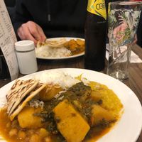 Plate one!! at Bombay Aloo in Brighton