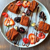 Vegan Dark Chocolate Truffles at Food For Friends in Brighton